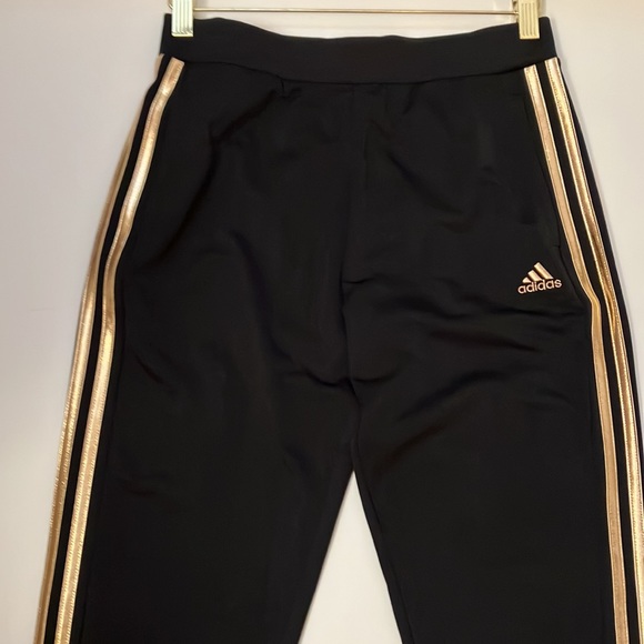 Adidas Youth rose gold and black track pants - Picture 7 of 15